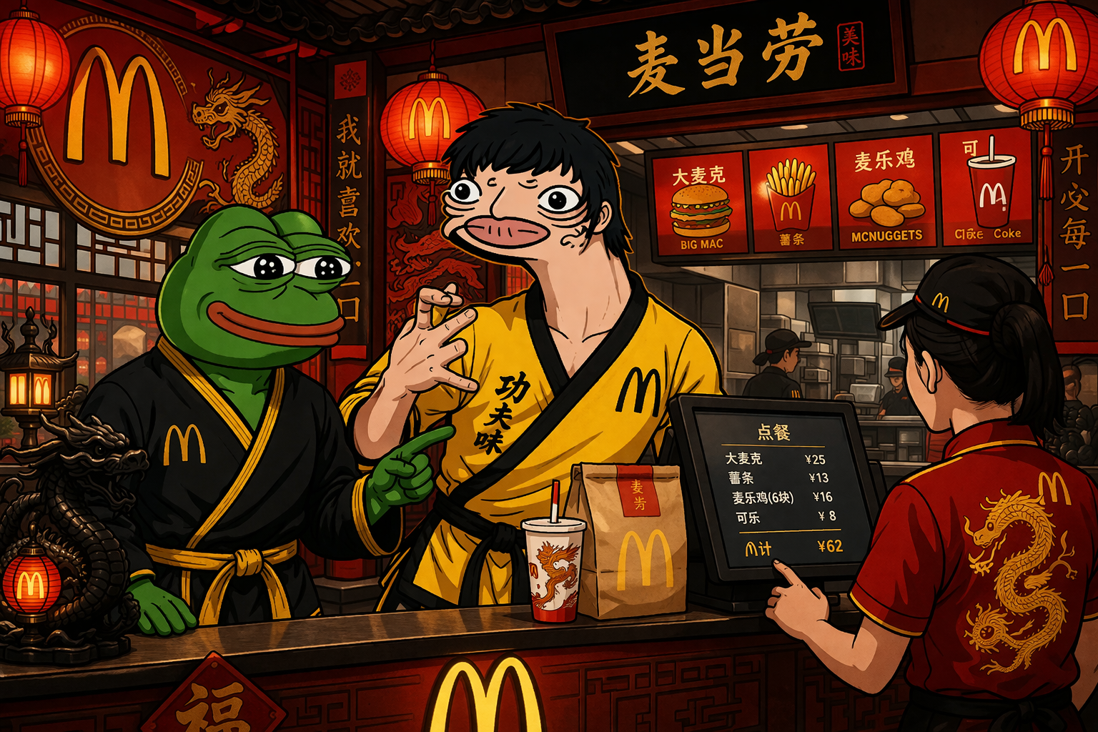 Bwuce Wee McDonalds meme